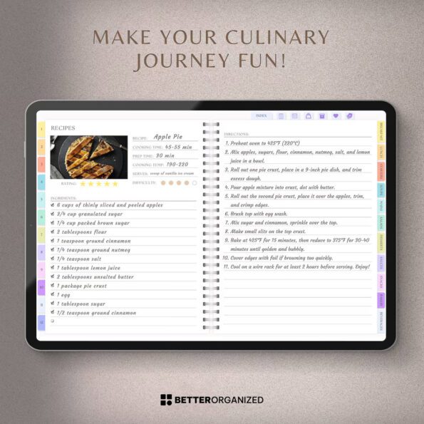 digital recipe journal 4