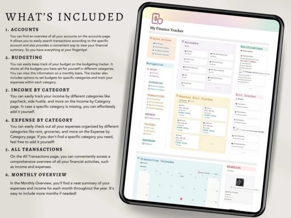finance tracker notion 2