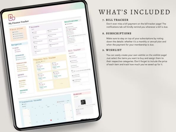 finance tracker notion 3
