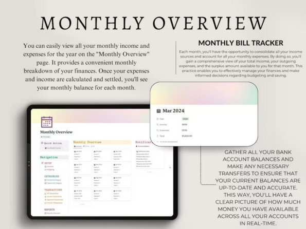 finance tracker notion 6